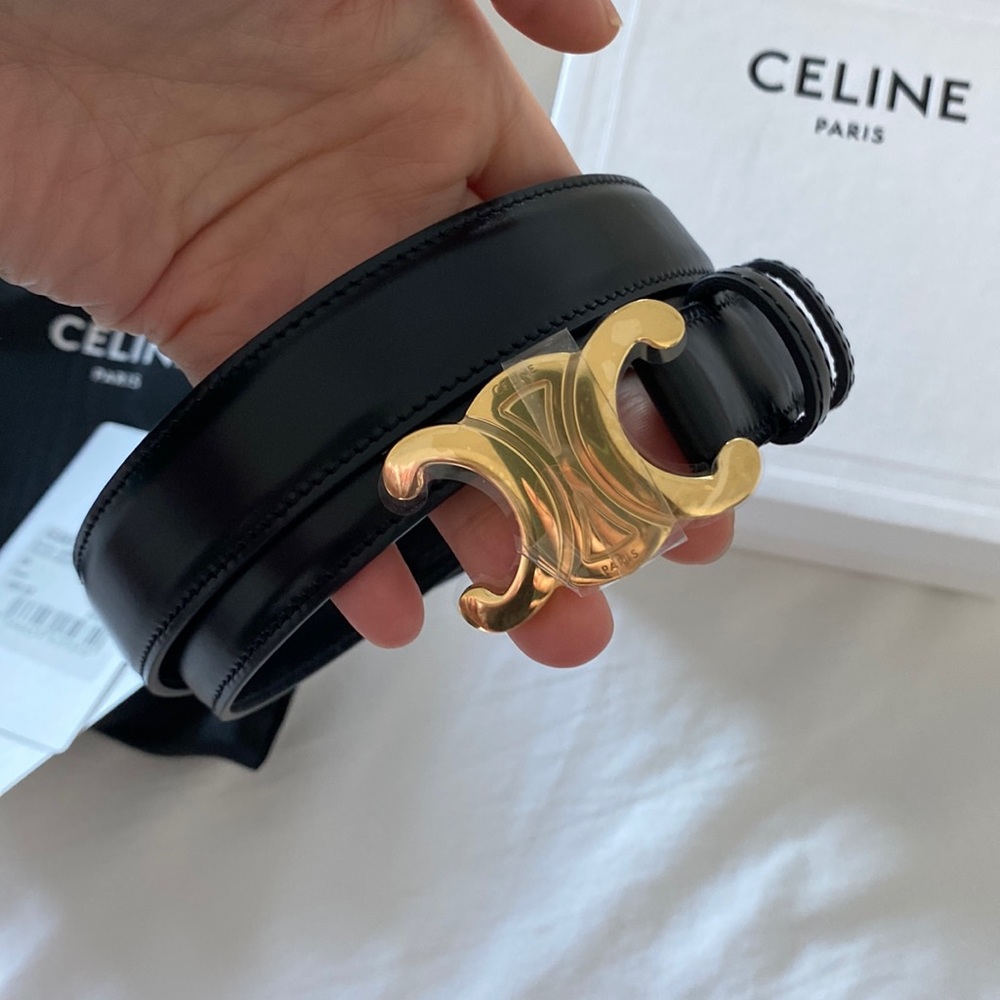 PRICE FIRM - New Authentic Celine Medium triomphe belt size 85